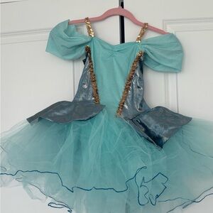 Kids Aqua and Silver Costume Dress
